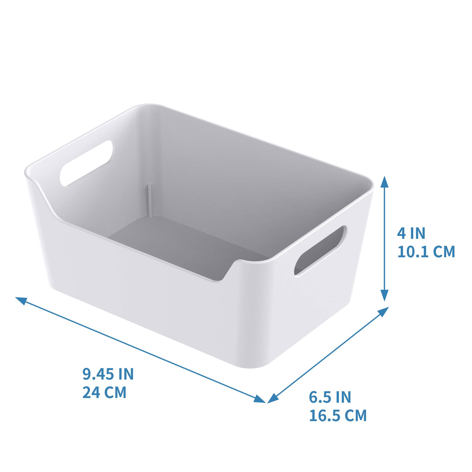 White Open Storage Bin by Simply Tidy